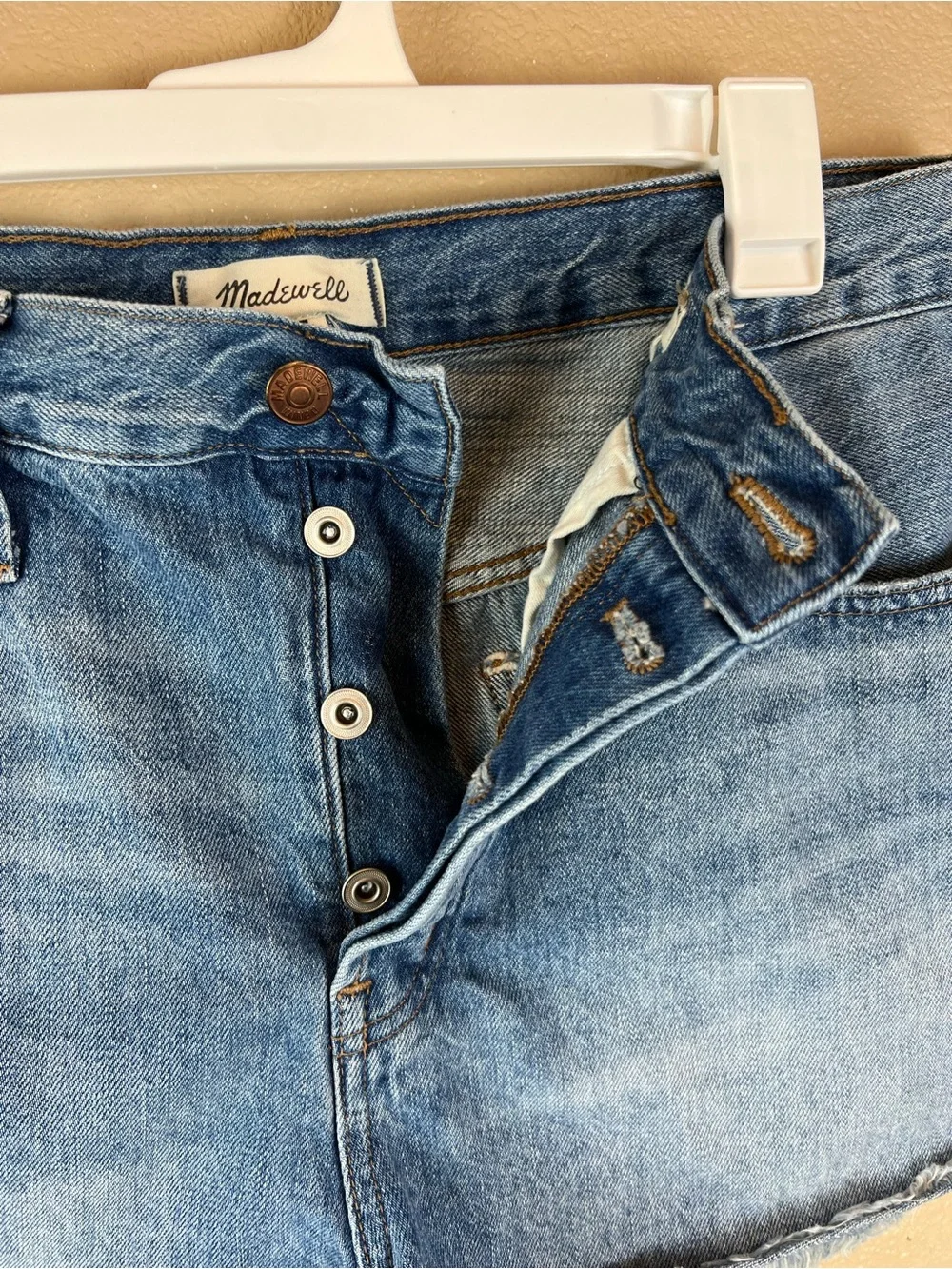 madewell relaxed denim shorts